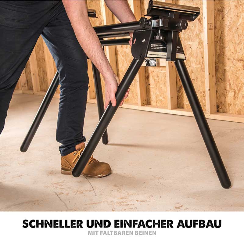 Evolution R255SMS+ 255mm Schiebe-Kapp- und Gehrungssäge mit TCT-Multi-Material-Sägeblatt und Gehrungssägeständer - Image 20