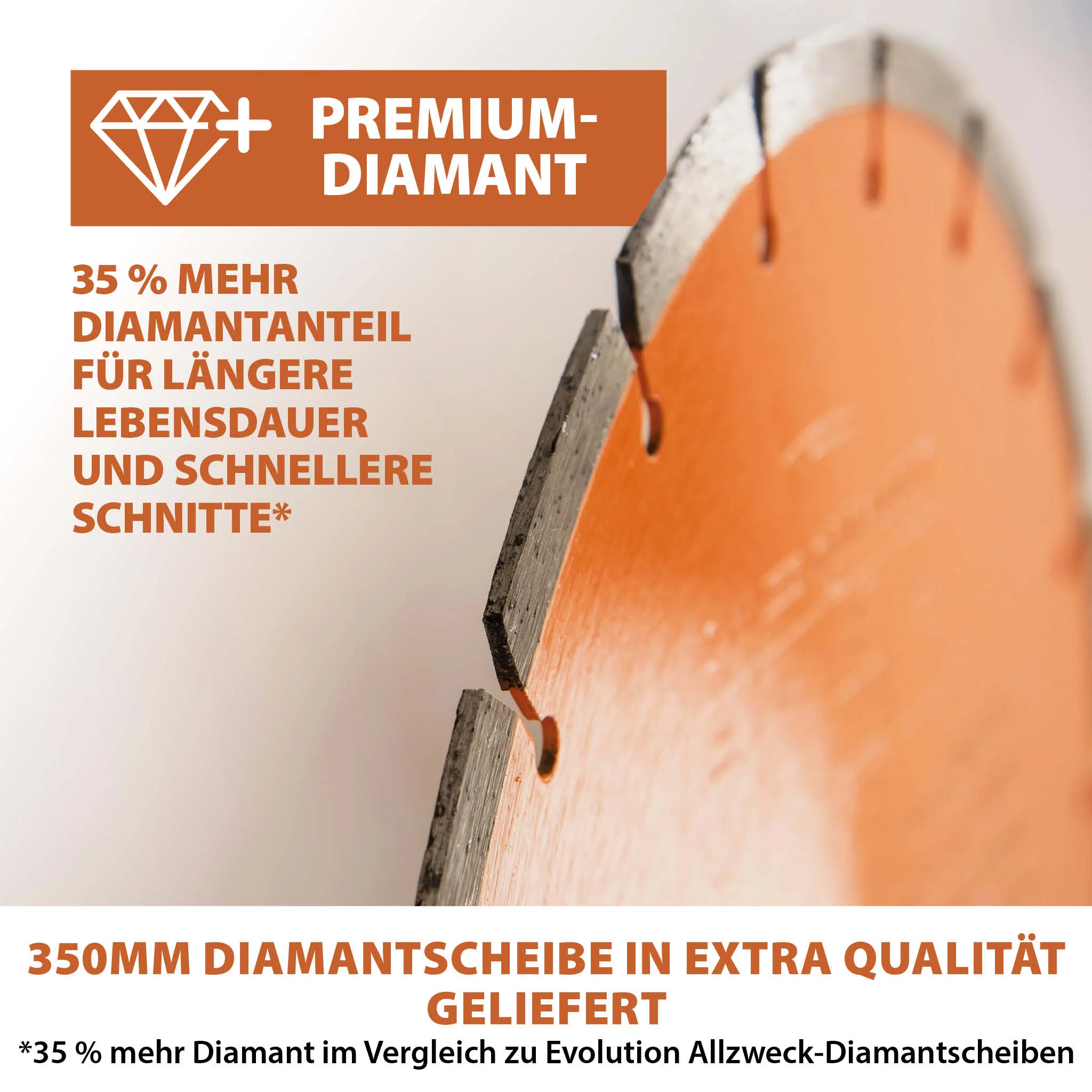 Evolution R350DCT 350mm Elektrische Betonsäge, Diamant-Trennschleifer mit Diamantblatt und Automatische Staubbekämpfung mit Wasserversorgung - Image 6
