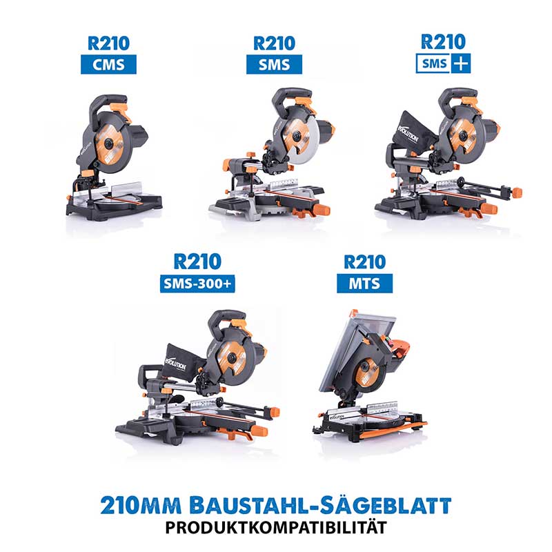 Evolution 210mm Stahl schneidendes 50-Zahn-TCT-Kreissägeblatt - Image 5