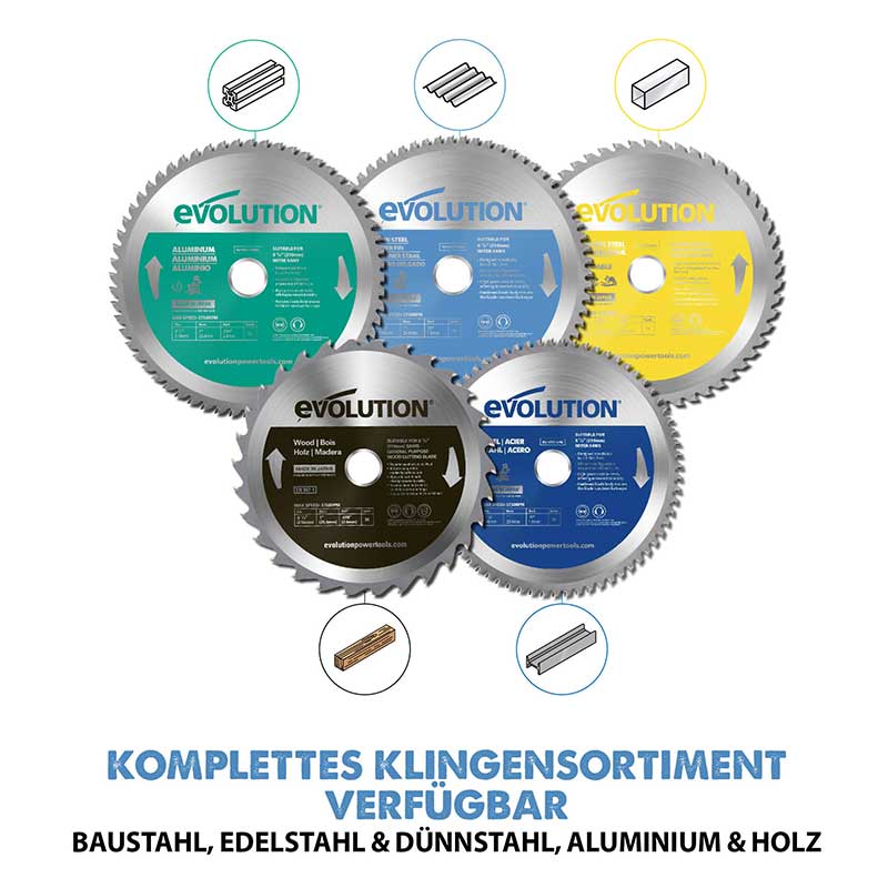 Evolution 210mm dünnstahlschneidendes 68-Zahn-TCT-Gehrungssägeblatt - Image 4