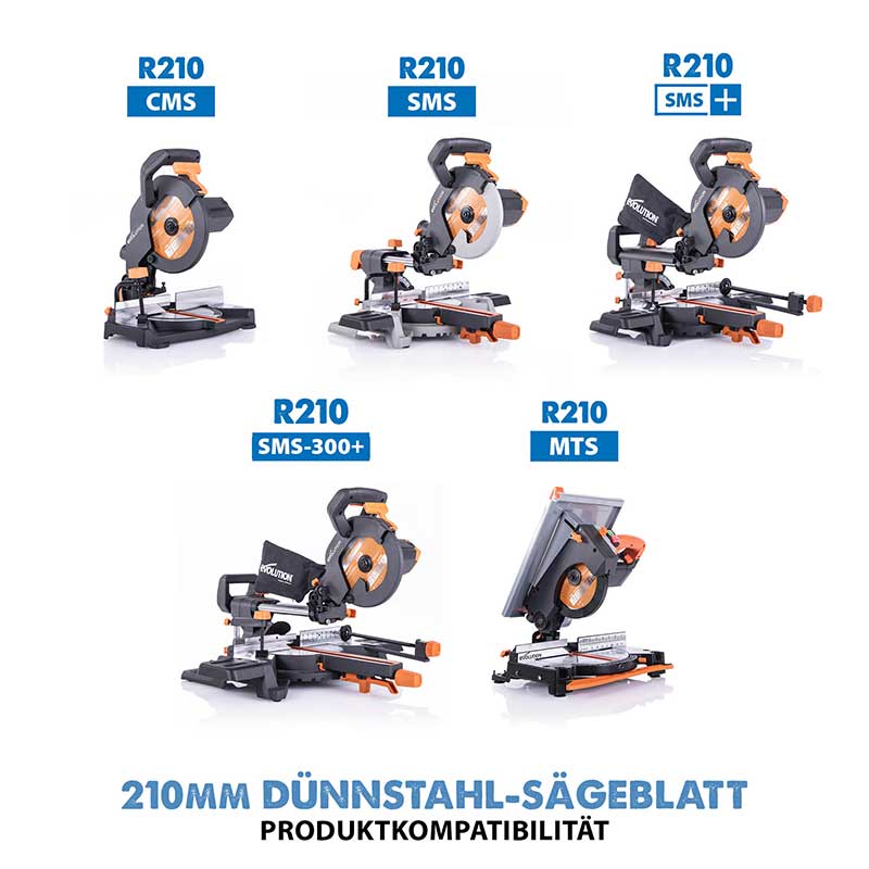 Evolution 210mm dünnstahlschneidendes 68-Zahn-TCT-Gehrungssägeblatt - Image 5