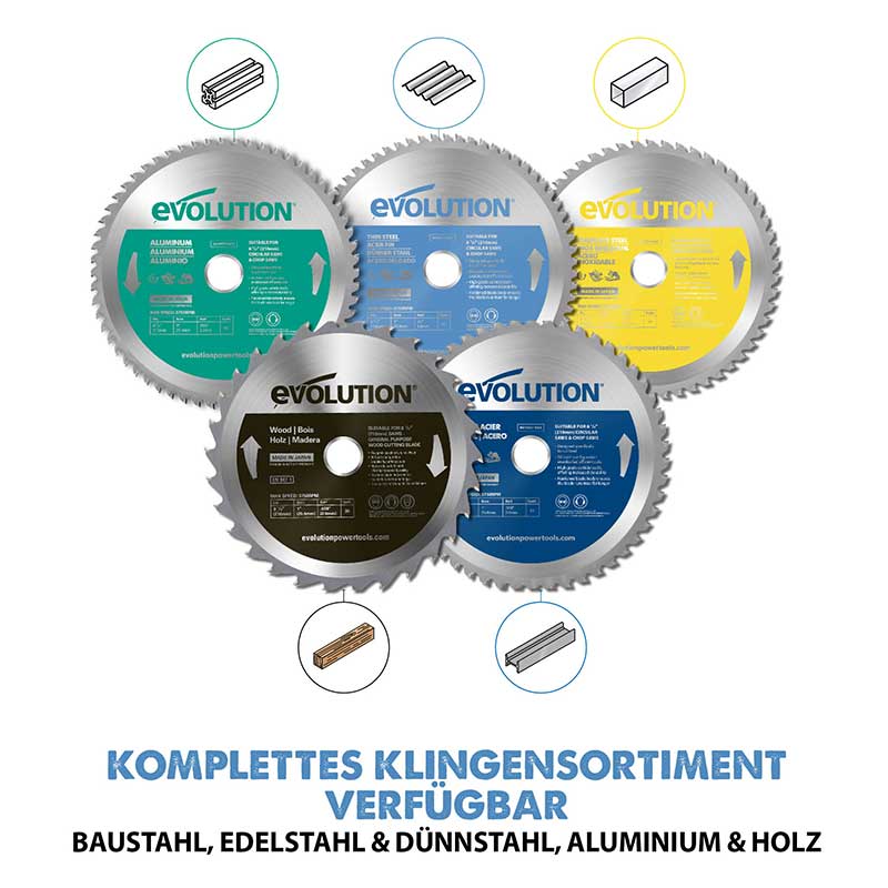 Evolution 210mm dünnstahlschneidendes 68-Zahn-TCT-Kreissägeblatt - Image 4