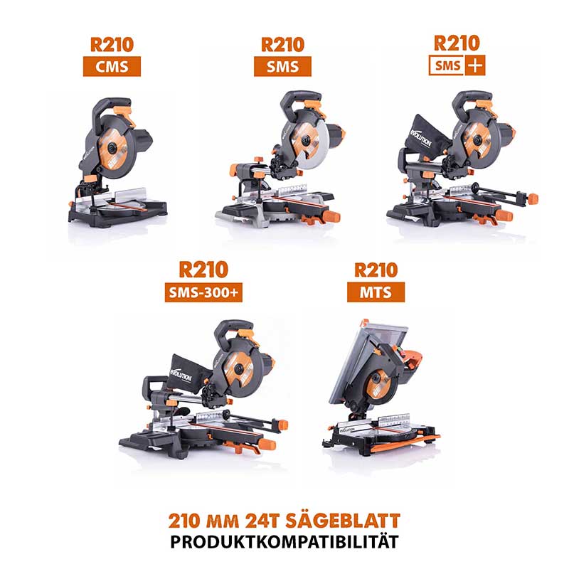 Evolution 210mm Mehrzweckschneidklinge mit 24 Zähnen, TCT-Gehrungssägeblatt - Image 6