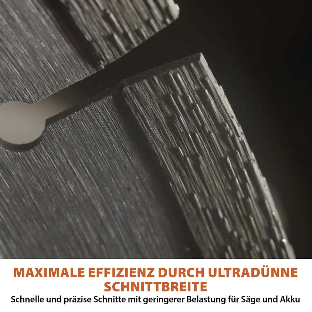 EVOMAX 260mm Premium-Diamantscheibe Ultra-Thin-Kerf Cordless Betonsägeblatt - Image 7