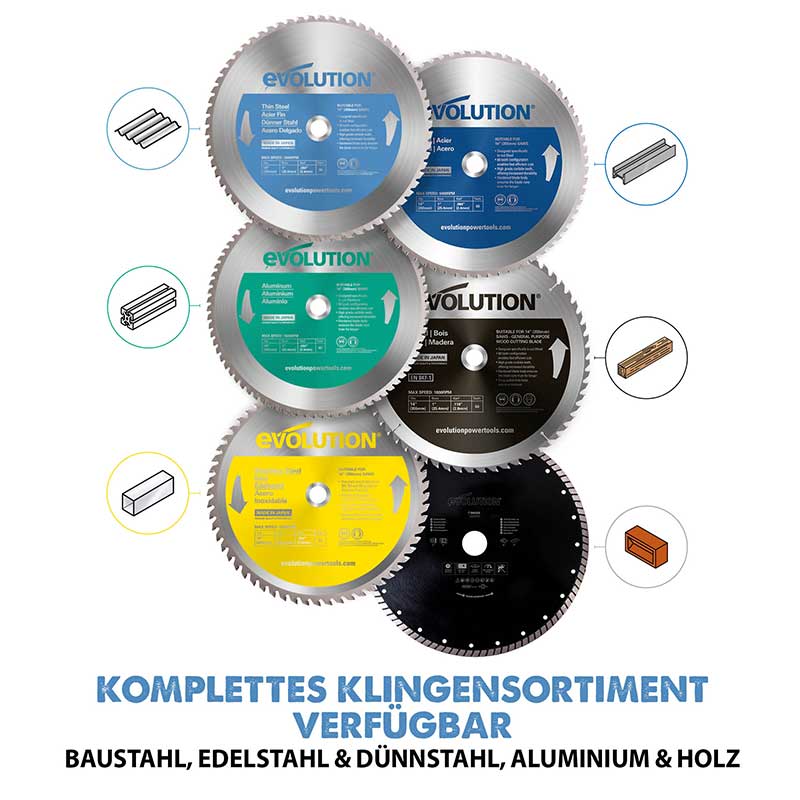 Evolution 355mm dünnstahlschneidendes 90-Zahn-TCT-Trennsägeblatt - Image 3