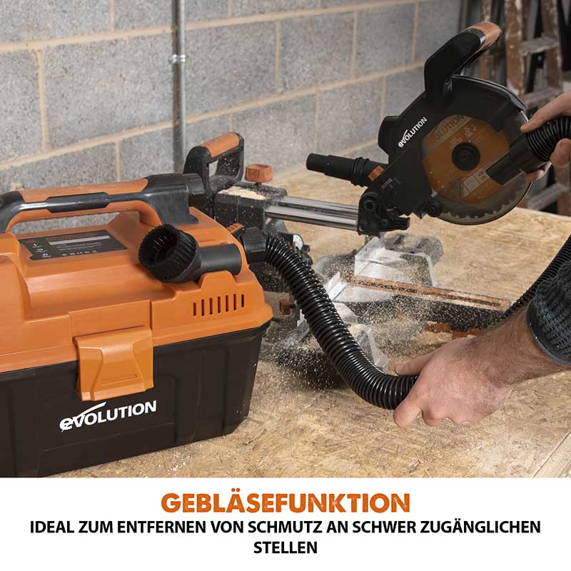 Evolution Kabelloser R11VAC-Li Nass- und Trockensauger für Werkstätten mit Akku und Ladegerät - Image 5