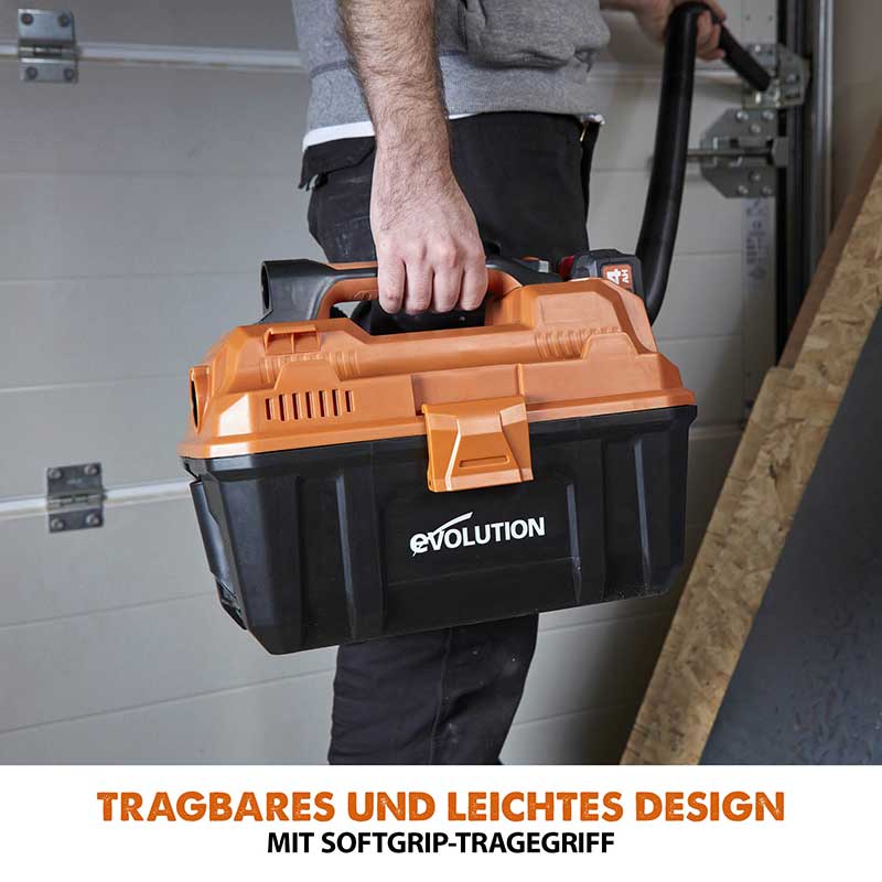 Evolution Kabelloser R11VAC-Li Nass- und Trockensauger für Werkstätten mit Akku und Ladegerät - Image 6