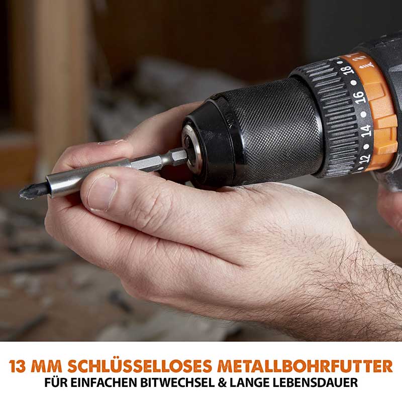 Evolution Kabelloser R13CMB-Li Kombi-Bohrschrauber 18V-Li-Ion EXT (ohne Akku) - Image 3