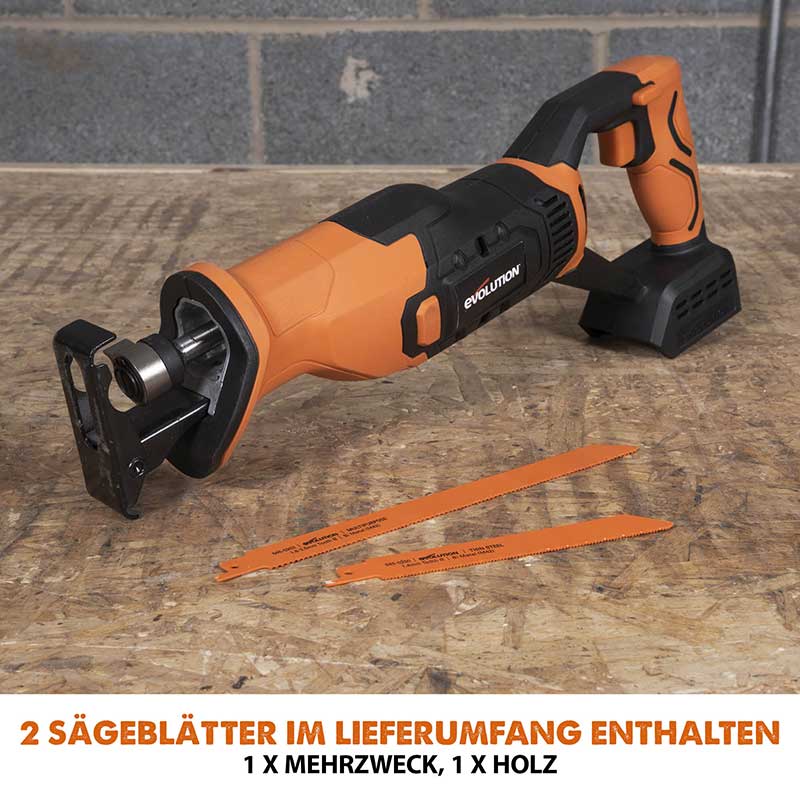Evolution kabellose R150RCP-Li ReciprosÀge 18V-Li-Ion EXT inklusive Multi-Material-SÀgeblÀtter - Image 5