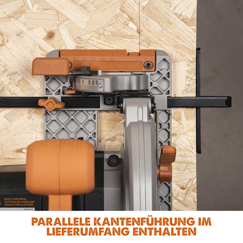 Evolution kabellose R165CCS-Li 165mm HandkreissÀge 18V-Li-Ion EXT inklusive Multi-Material-SÀgeblatt - Image 7
