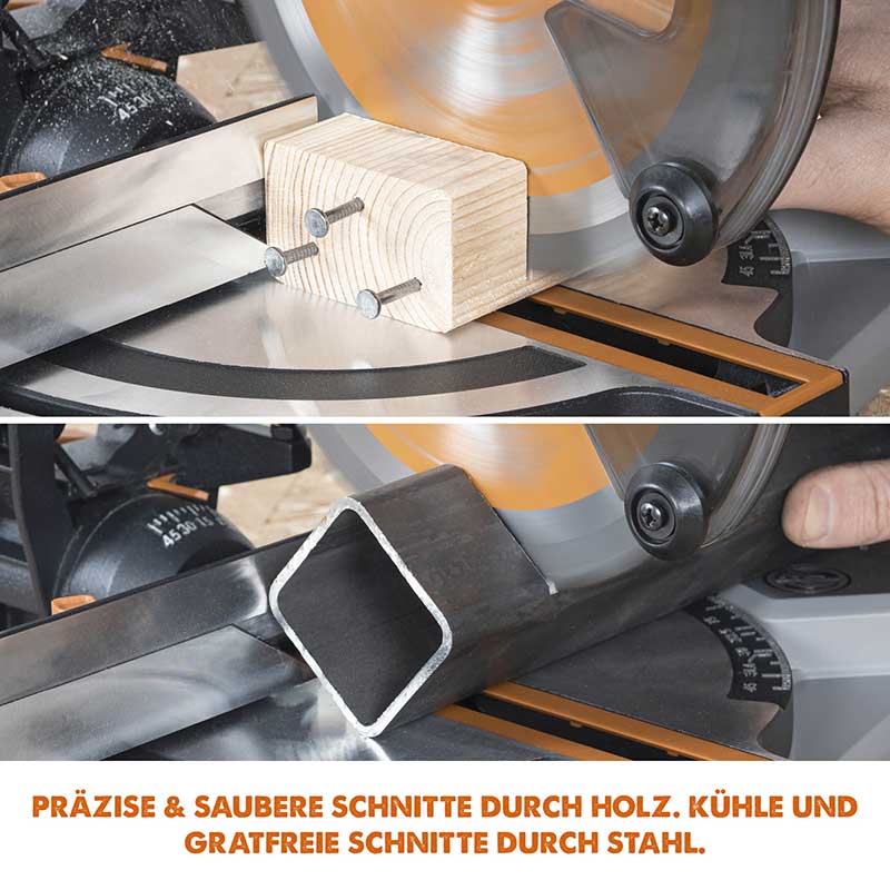 Evolution R185CMS-Li, Kabellose 185mm Kapp- und Gehrungssäge 18V-Li-Ion EXT inklusive Multi-Material-Sägeblatt - Image 3
