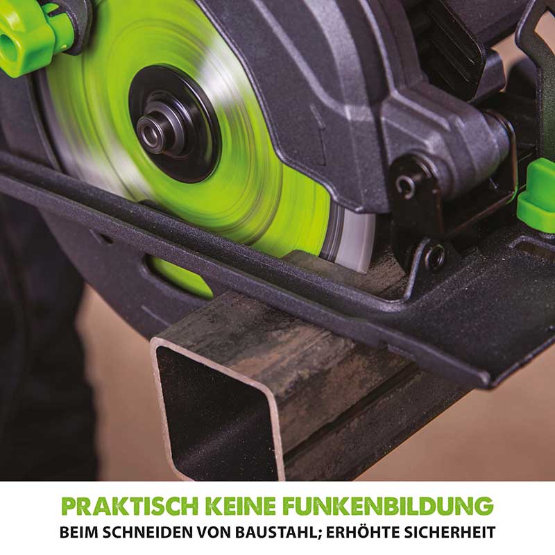 Evolution F165CCSL 165mm Handkreissäge mit TCT-Multi-Material-Sägeblatt - Image 8