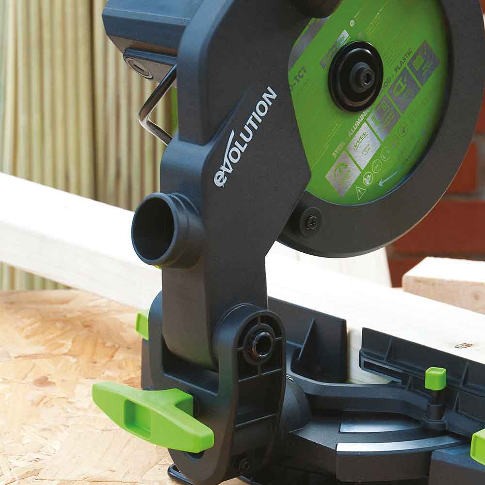 Evolution F210CMS 210mm Kapp- und GehrungssÀge mit TCT-Multi-Material-SÀgeblatt - Image 13