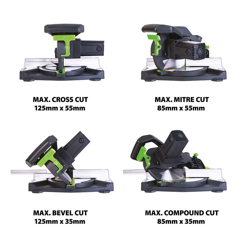 Evolution F210CMS 210mm Kapp- und GehrungssÀge mit TCT-Multi-Material-SÀgeblatt - Image 5