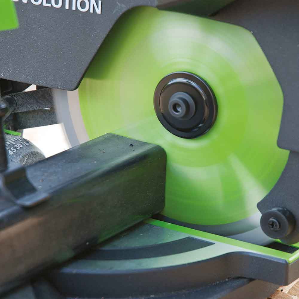 Evolution F210CMS 210mm Kapp- und GehrungssÀge mit TCT-Multi-Material-SÀgeblatt - Image 6