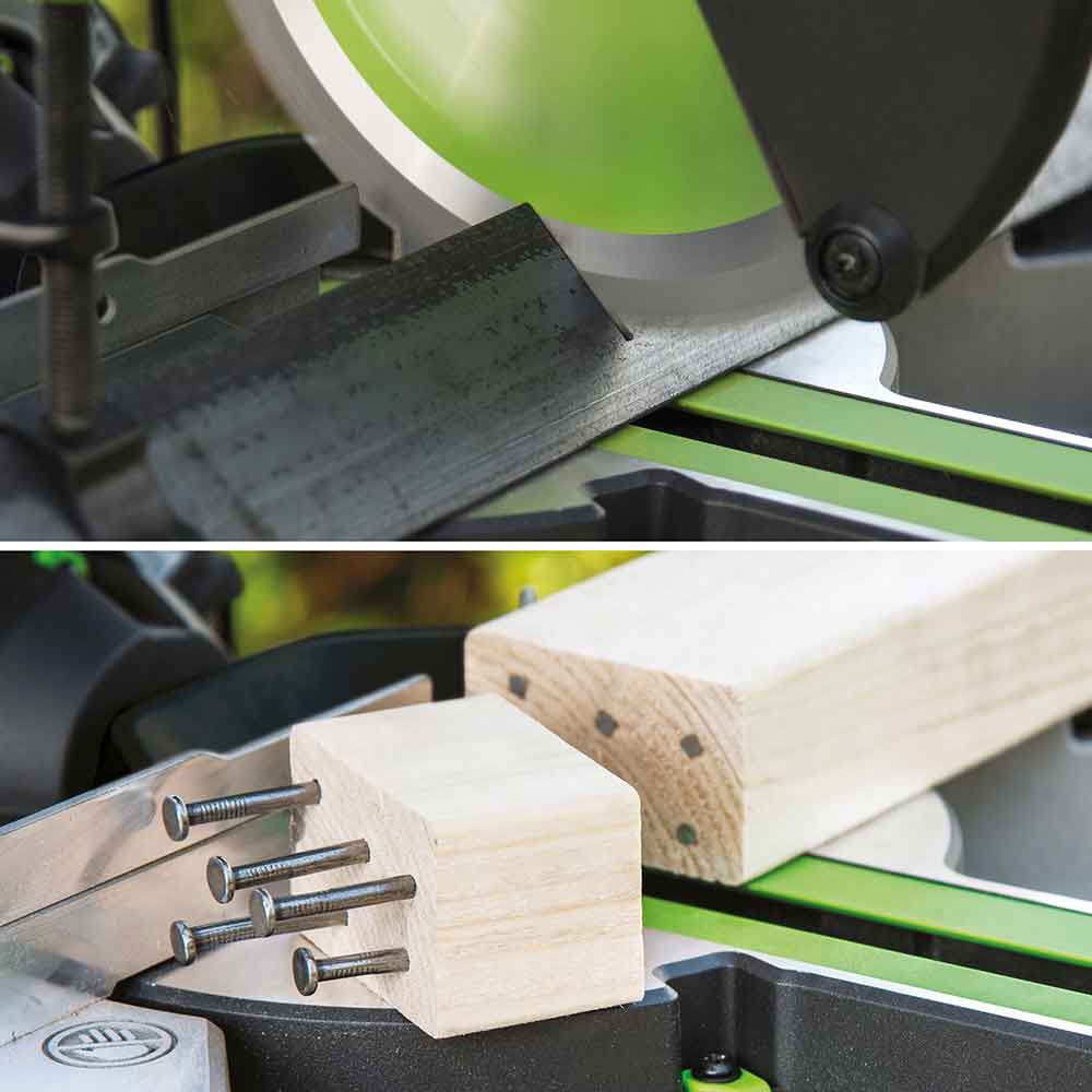 Evolution F210SMS 210mm Schiebe-Kapp- und GehrungssÀge mit TCT-Multi-Material-SÀgeblatt - Image 3