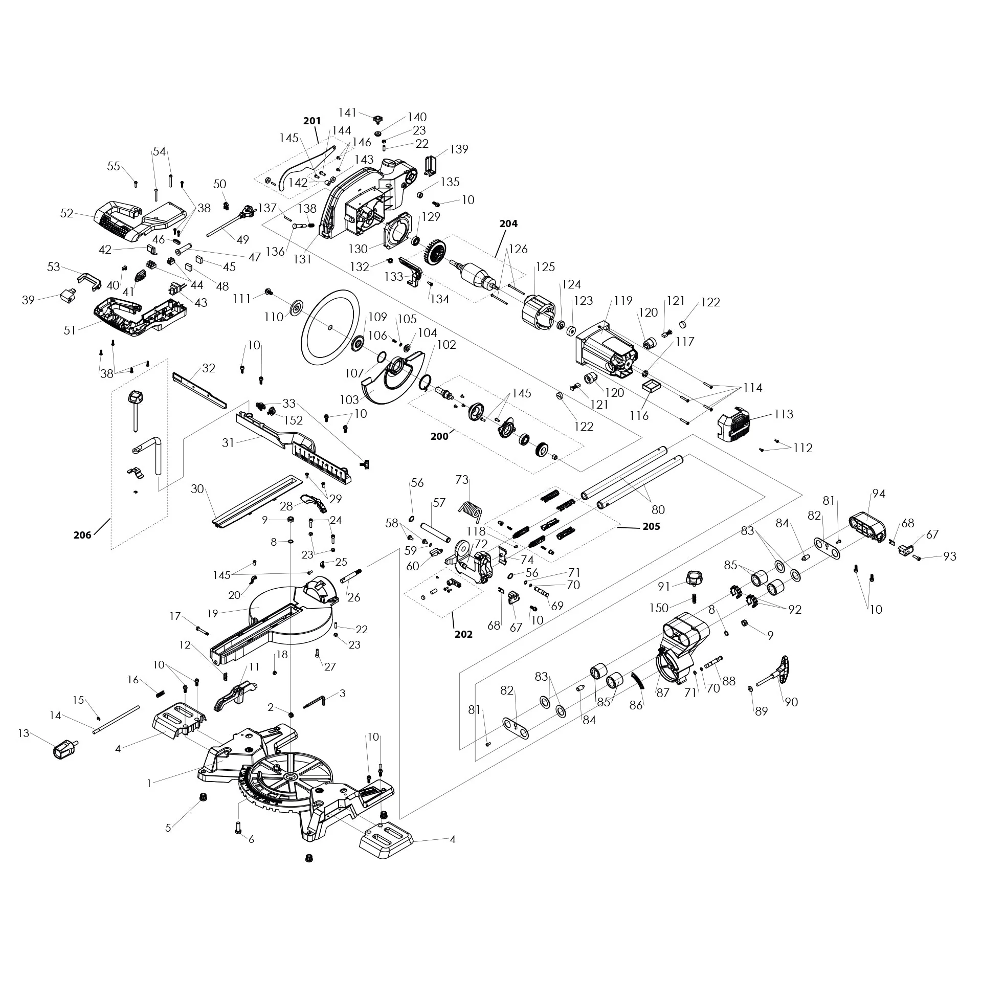 Evolution F255SMS Zug-Kappsäge Ersatzteile - Image 2