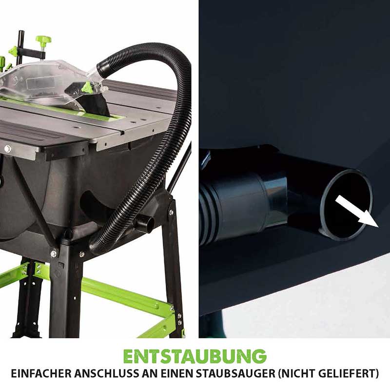 Evolution FURY5-S 255mm TischsÀge mit TCT-Multi-Material-SÀgeblatt - Image 8