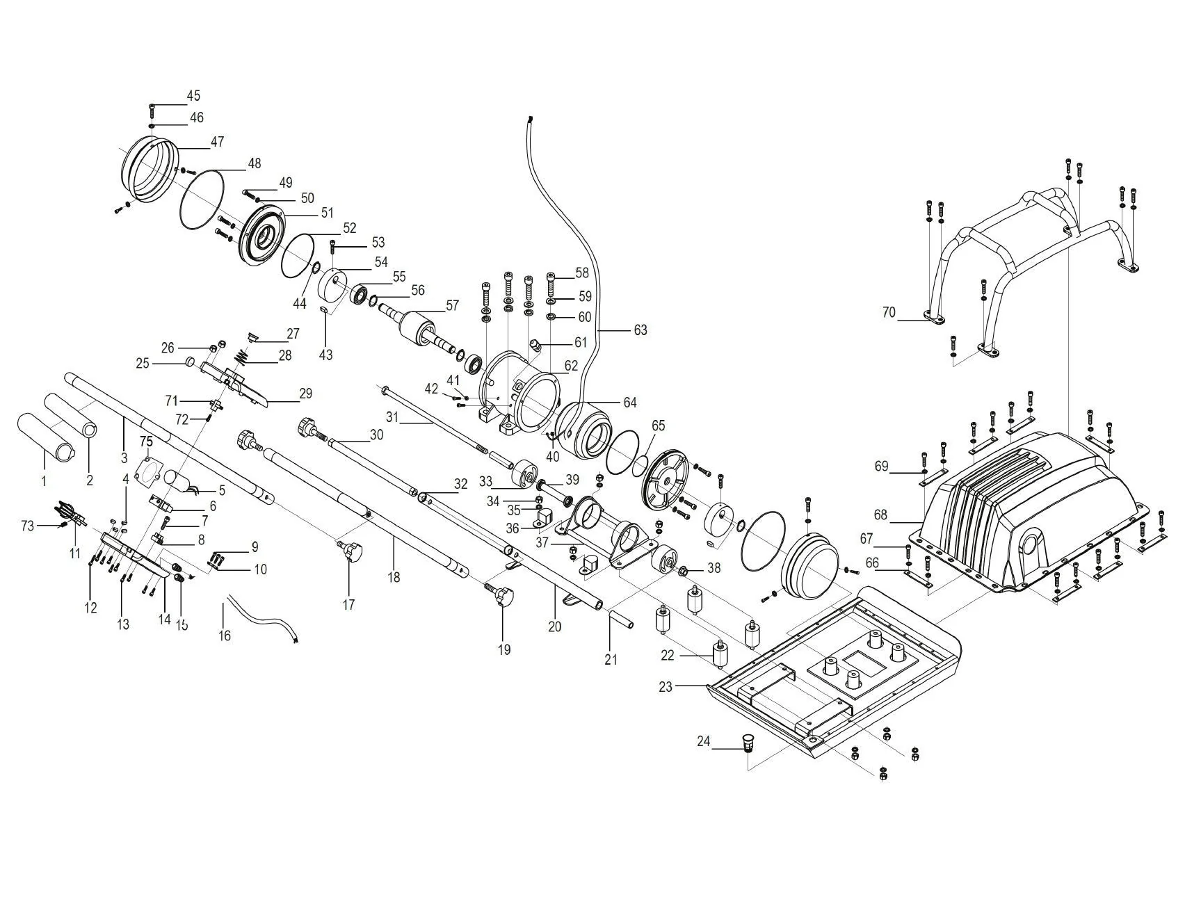Evolution H320-E Elektrische Rüttelplatte Ersatzteile - Image 2