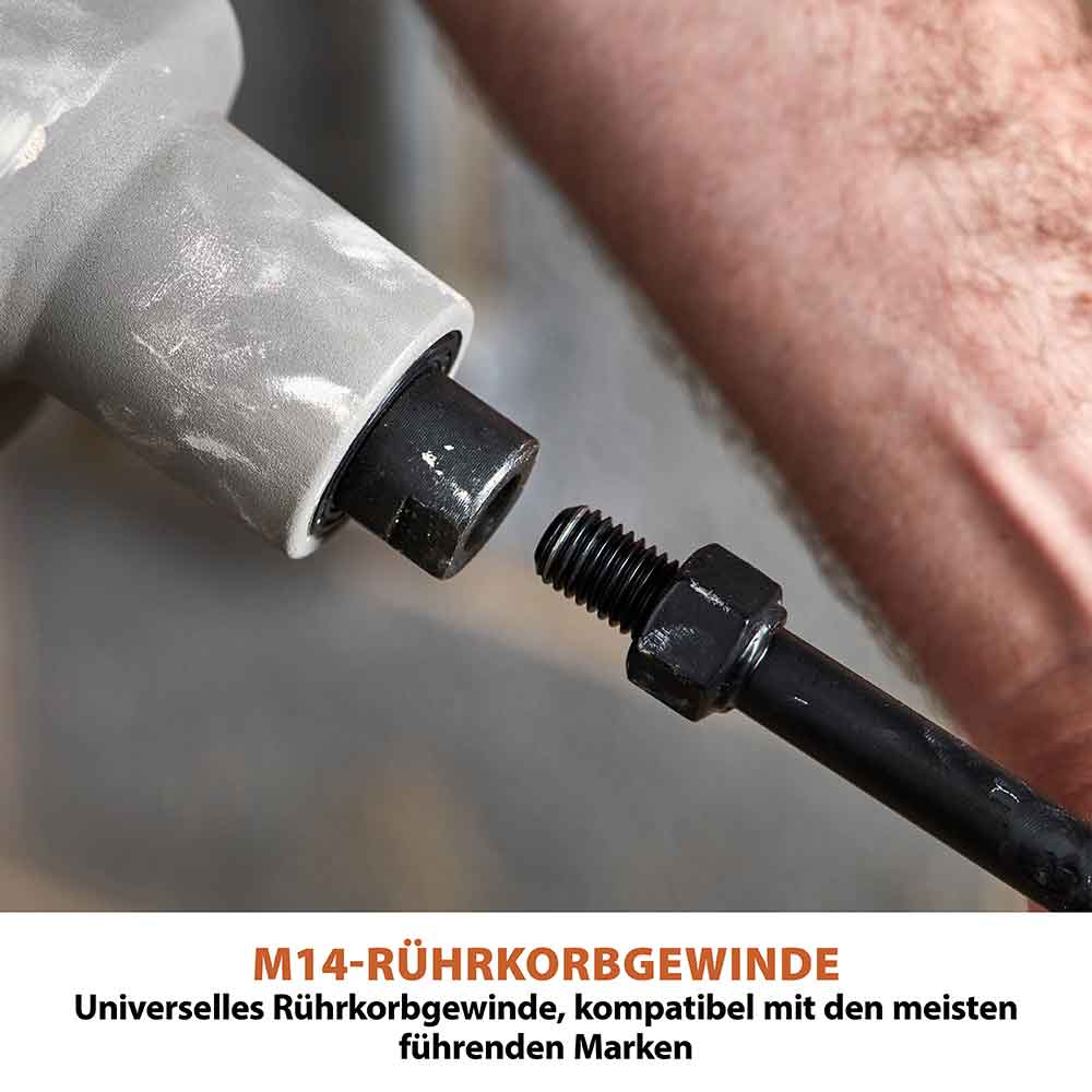 Evolution R120MXR-Li Akkubetriebener 18V-Li-Ion-EXT-Mischer mit Akku und Ladegerät mit 120mm-Multi-Mix-Rührer - Image 9