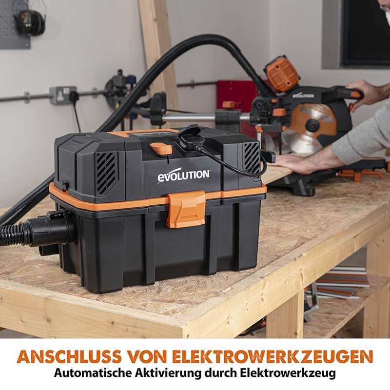Evolution R15VAC 15L Nass- und Trockensauger für Werkstätten - Image 4