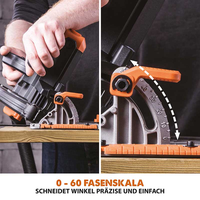 Evolution R185CCS 185mm Handkreissäge mit TCT-Multi-Material-Sägeblatt - Image 13