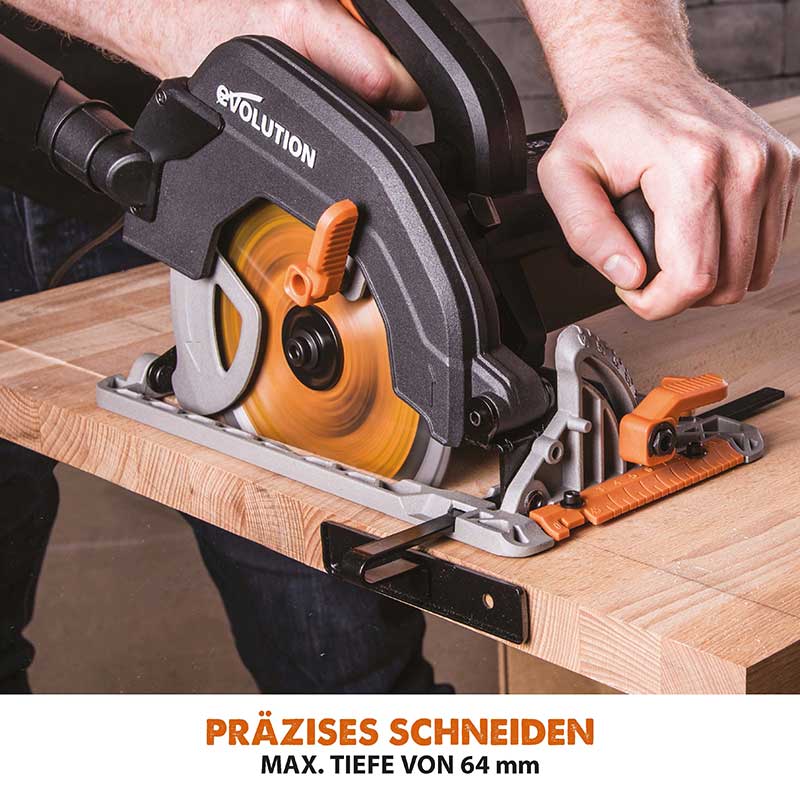 Evolution R185CCS 185mm Handkreissäge mit TCT-Multi-Material-Sägeblatt - Image 3