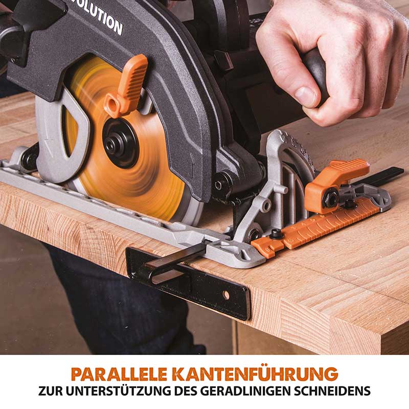 Evolution R185CCS 185mm Handkreissäge mit TCT-Multi-Material-Sägeblatt - Image 7