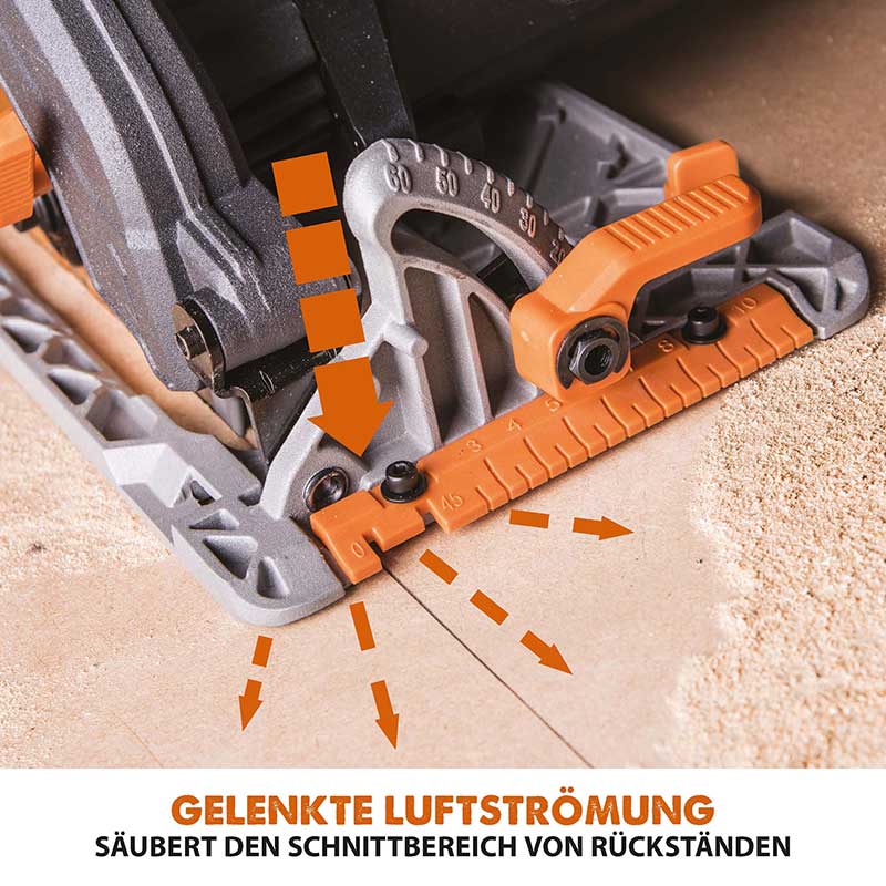 Evolution R185CCS 185mm Handkreissäge mit TCT-Multi-Material-Sägeblatt - Image 9
