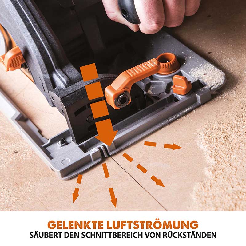 Evolution R185CCSX+ 185mm Handkreissäge mit TCT-Multi-Material-Sägeblatt - Image 12