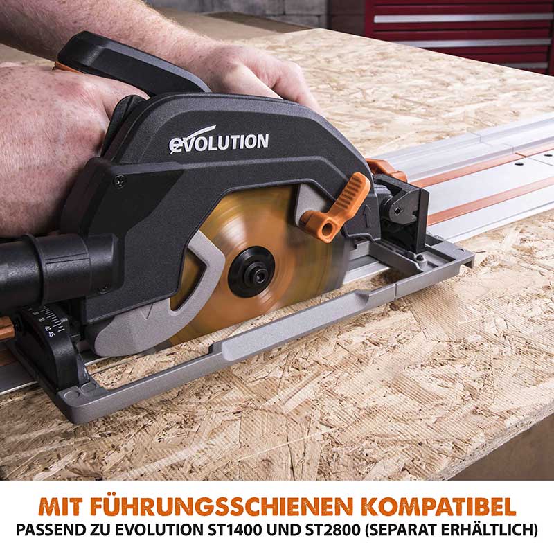 Evolution R185CCSX+ 185mm Handkreissäge mit TCT-Multi-Material-Sägeblatt - Image 4