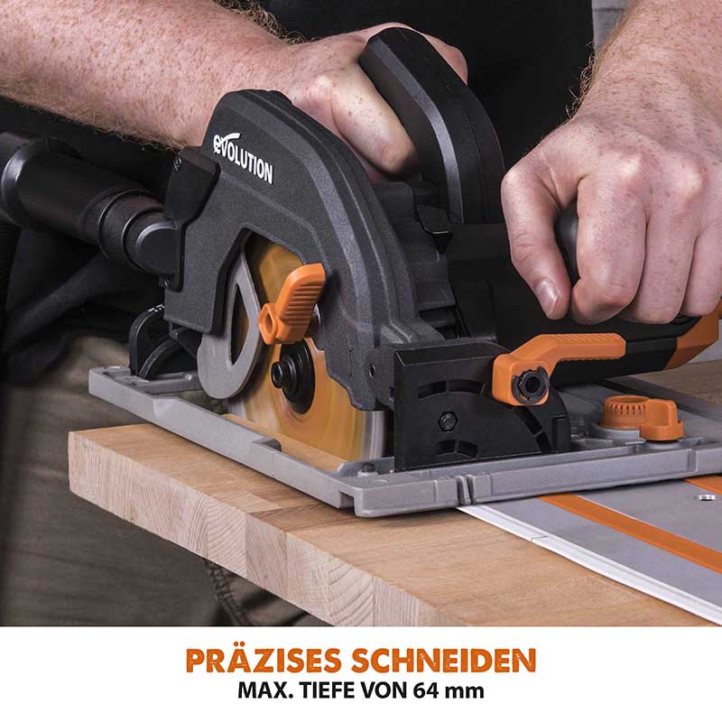 Evolution R185CCSX+ 185mm Handkreissäge mit TCT-Multi-Material-Sägeblatt - Image 6