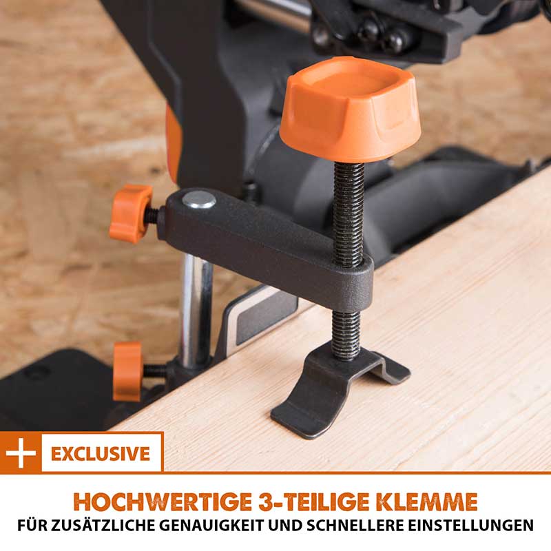 Evolution R185SMS+ 185mm Schiebe-Kapp- und Gehrungssäge mit TCT-Multi-Material-Sägeblatt - Image 13