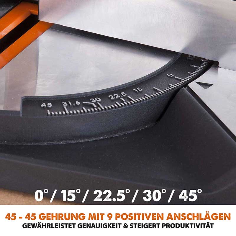 Evolution R210CMS+ 210mm 1200W Kapp- und Gehrungssäge mit TCT-Multi-Material-Sägeblatt - Image 5