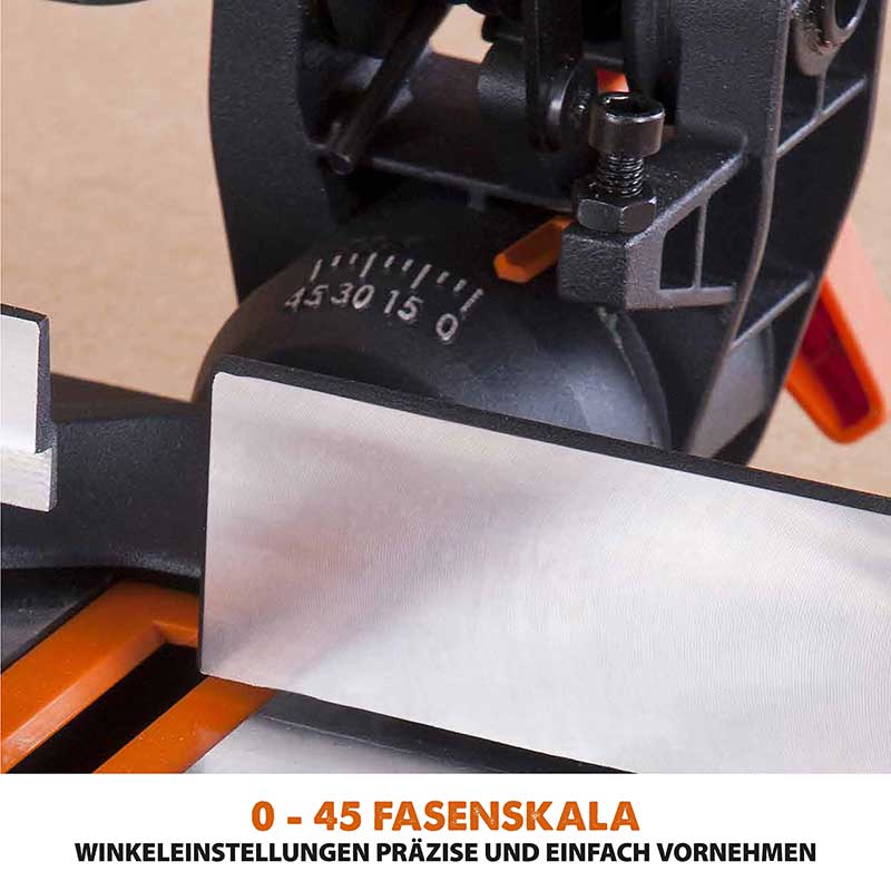 Evolution R210CMS+ 210mm 1200W Kapp- und Gehrungssäge mit TCT-Multi-Material-Sägeblatt - Image 6