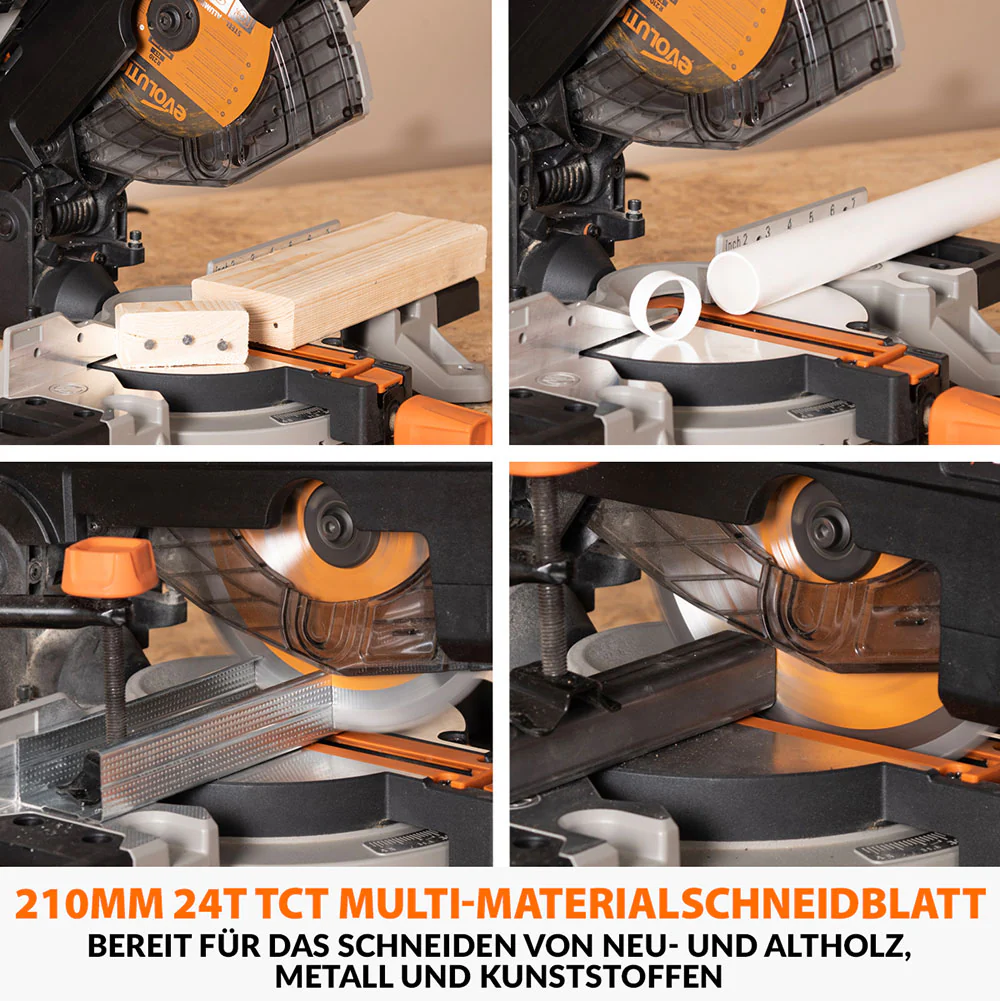 Evolution R210MTS-G2 210mm umrüstbar Gehrungs-/Tischsäge - Image 3