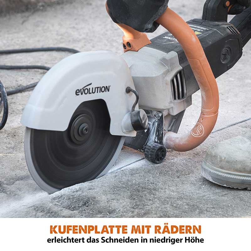 Evolution R230DCT 230mm 9" Elektrische Trennschleifmaschine Betonsäge mit Diamantblatt - Image 7