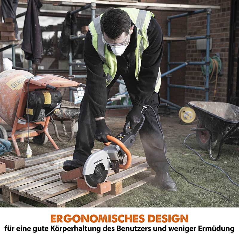 Evolution R230DCT 230mm 9" Elektrische Trennschleifmaschine Betonsäge mit Diamantblatt - Image 8