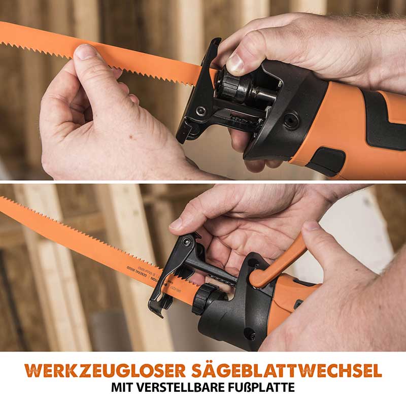 Evolution R230RCP 850W Säbelsäge mit 4 Sägeblättern - Image 9