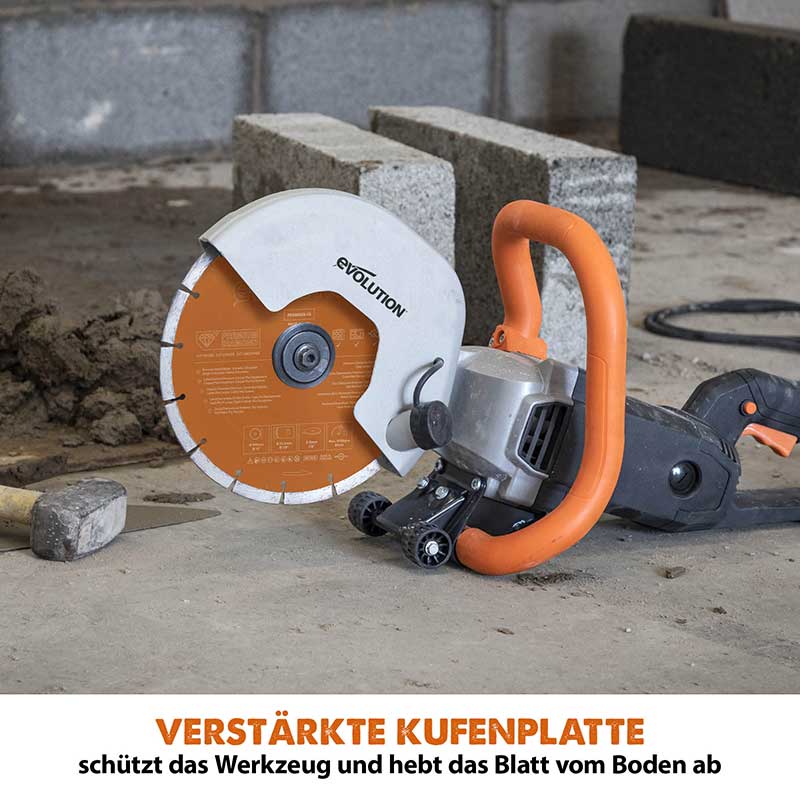 Evolution R255DCT 255mm 10" Elektrische Trennschleifmaschine Betonsäge mit hochwertigem Diamantblatt - Image 8