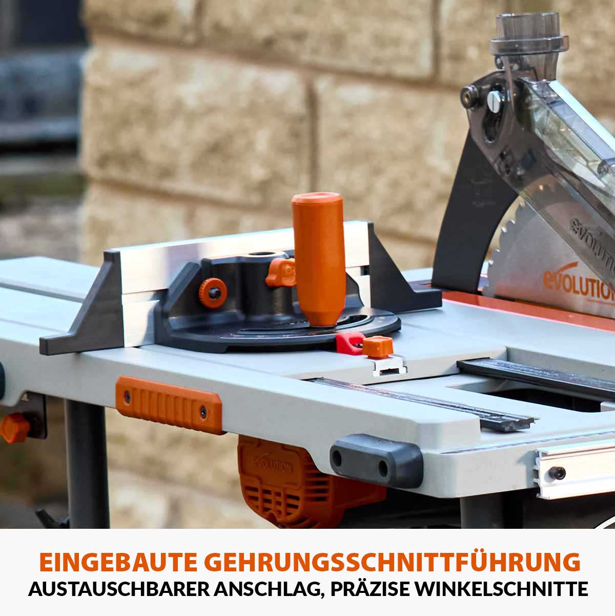 Evolution Tragbare Tischkreissäge mit 255mm TCT-Multimaterialsägeblatt, für Profis und Heimwerker (230v) | R255TBL - Image 11