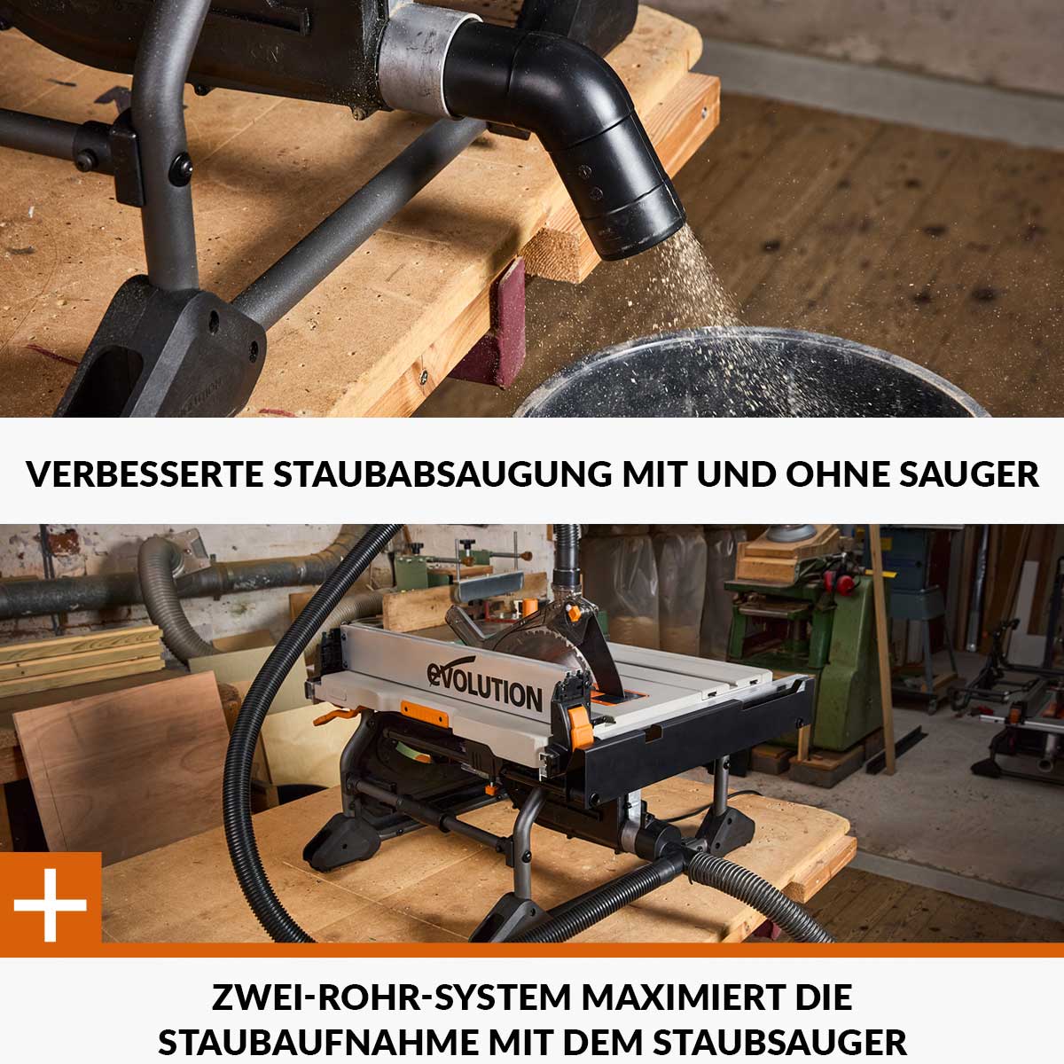 Evolution R255TBL+, die nächste Generation der tragbaren Tischsäge (230 V, 255 mm) mit TCT-Multimaterialsägeblatt - Image 11