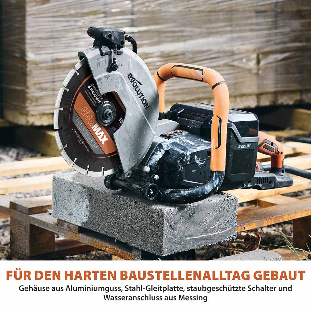Evolution R260DCT-Li 260mm Akku Trennschleifmaschine Betonsäge mit hochwertigem Diamantblatt - Image 14