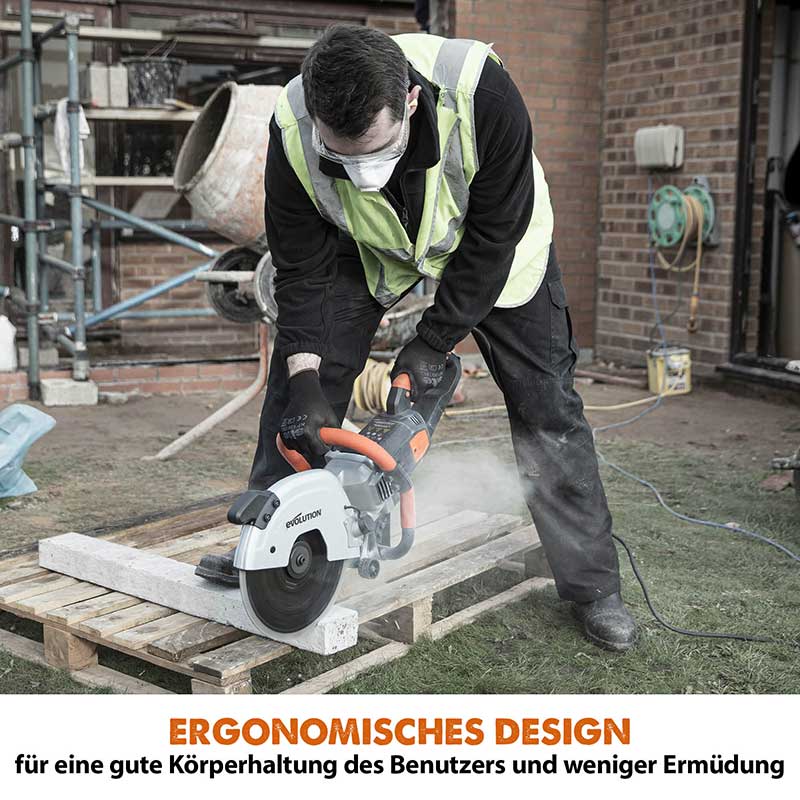 Evolution R300DCT 300mm 12" Elektrische Diamant- Betonsäge Trennschleifer mit Diamantblatt - Image 3