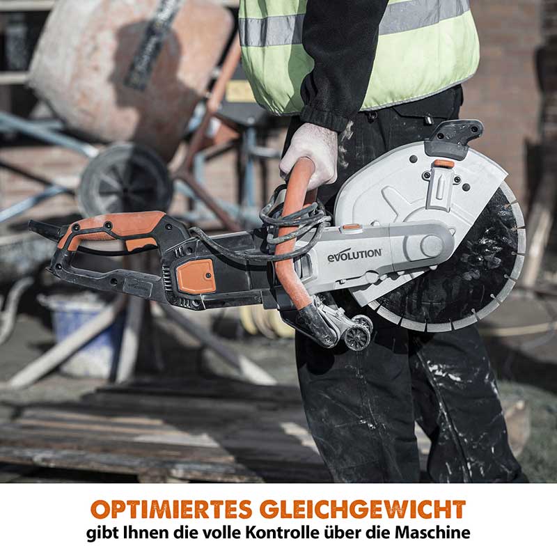 Evolution R300DCT 300mm 12" Elektrische Diamant- Betonsäge Trennschleifer mit Diamantblatt - Image 4