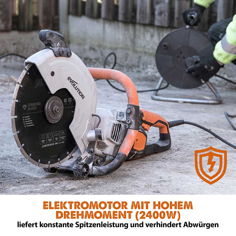 Evolution R300DCT 300mm 12" Elektrische Diamant- Betonsäge Trennschleifer mit Diamantblatt - Image 5