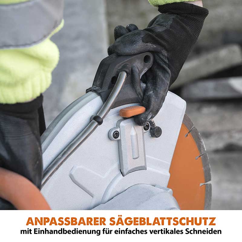 Evolution R300DCT+ 300mm Elektrische Betonsäge Trennschleifer mit Diamantblatt und Wasserstaubunterdrückung - Image 8