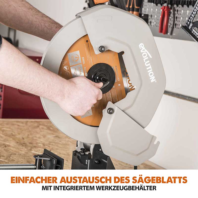Evolution R355CPS 355mm Kaltkreissäge mit TCT-Multi-Material-Sägeblatt - Image 18