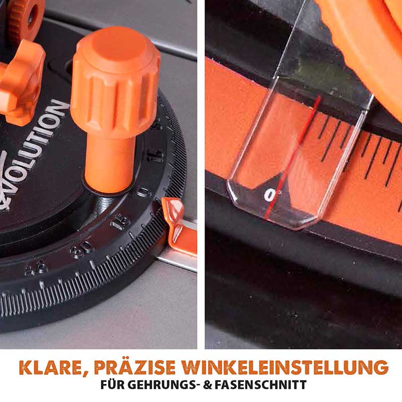 Evolution RAGE5-S 255mm 230V Tischsäge mit TCT-Multi-Material-Sägeblatt - Image 10