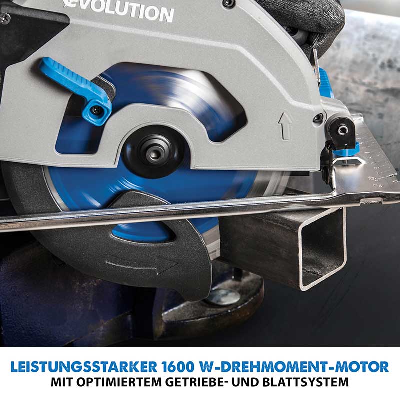 Evolution S185CCSL 185mm Handkreissäge mit TCT-Mildstahl-Sägeblatt - Image 6